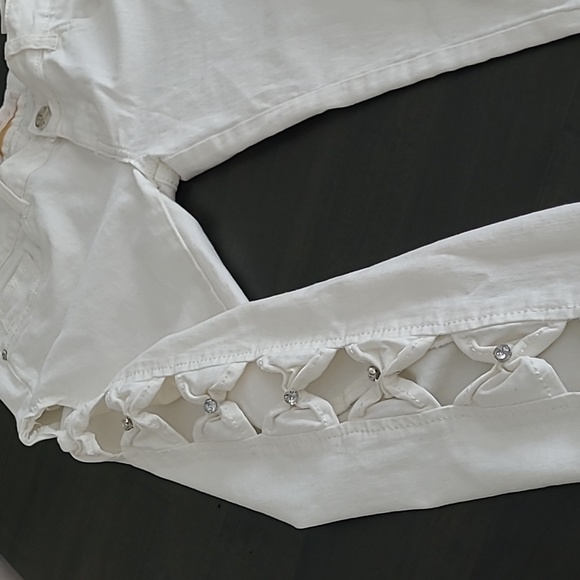 COPY - European Cut Out Skinny Jeans European 40 - Picture 2 of 5